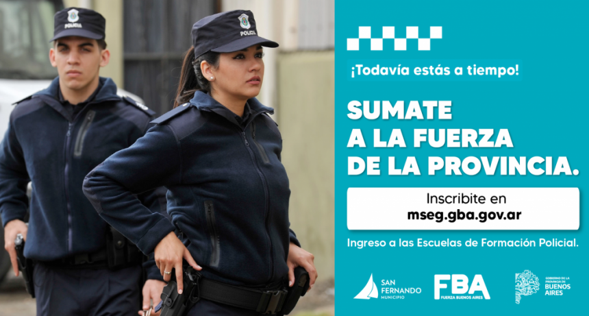   San Fernando Convoca A Vecinos Y Vecinas A Ingresar A La Escuela De Formación De La Policía De La Provincia