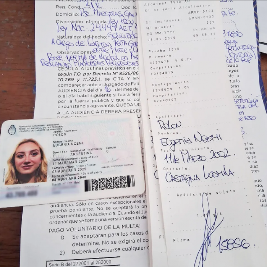 Las Desventuras De La Novia Del Tiktoker De Milei En La Costa: Borracha, Estrelló Su Auto Contra Un Poste