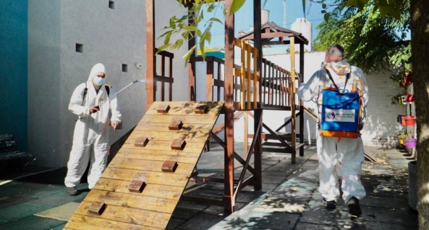 Operativo De Desinfección En Escuelas De Vicente López