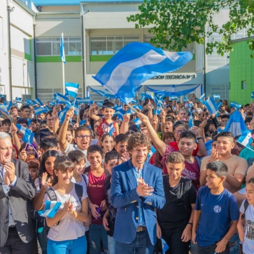 Juan Andreotti Inauguró La Renovada Escuela Técnica N°3