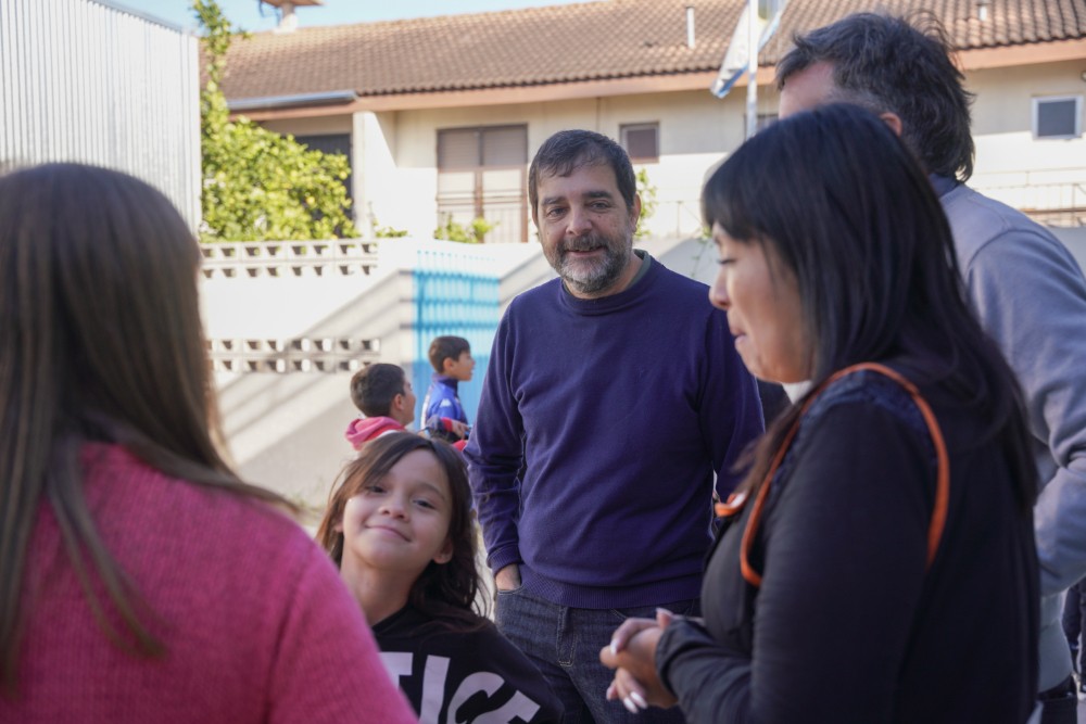 Fernando Moreira Recorrió La Nueva Escuela Secundaria De Barrio Libertador