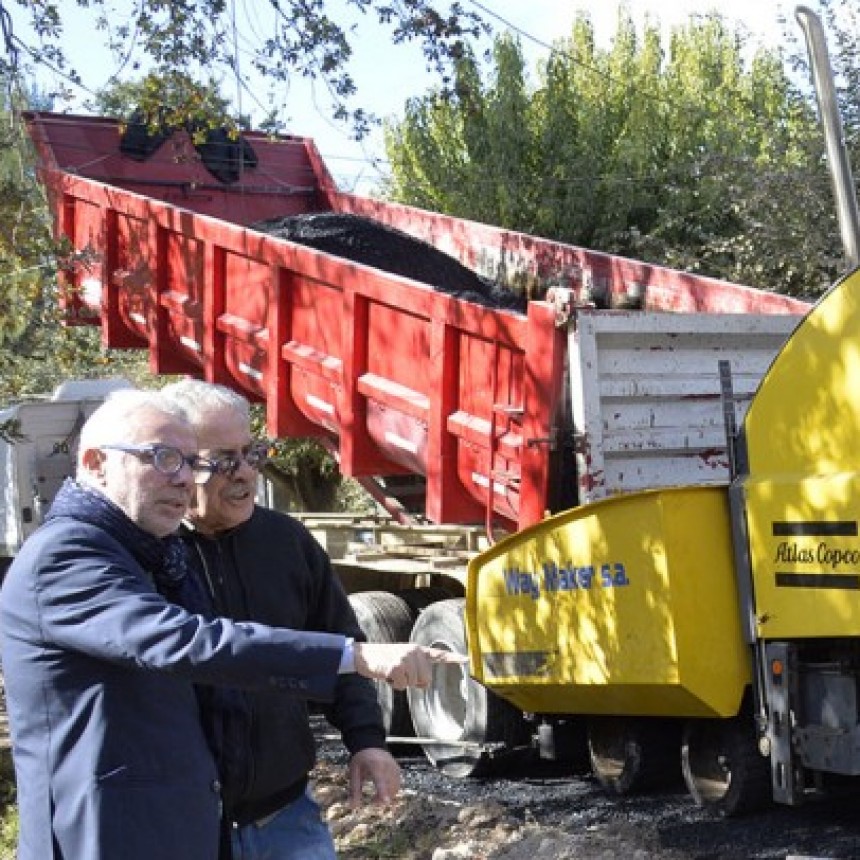 En Ricardo Rojas, Julio Zamora Monitoreó Nuevos Trabajos De Pavimentación