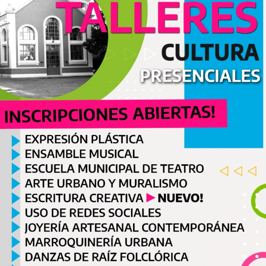 Cultura Reabrió Las Inscripciones De Sus Talleres Presenciales Y Suma Nuevas Propuestas