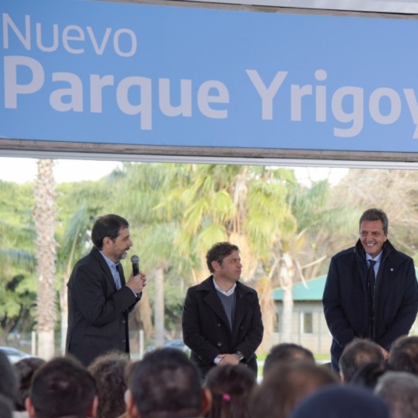Moreira, Katopodis, Massa Y Kicillof Inauguraron El Nuevo Parque Yrigoyen 