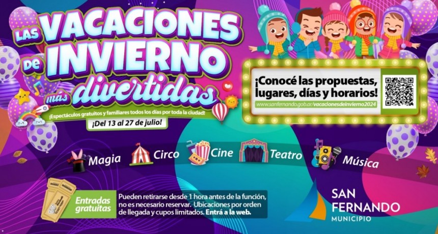 En Vacaciones De Invierno San Fernando Tendrá Nuevos Espectáculos Gratuitos