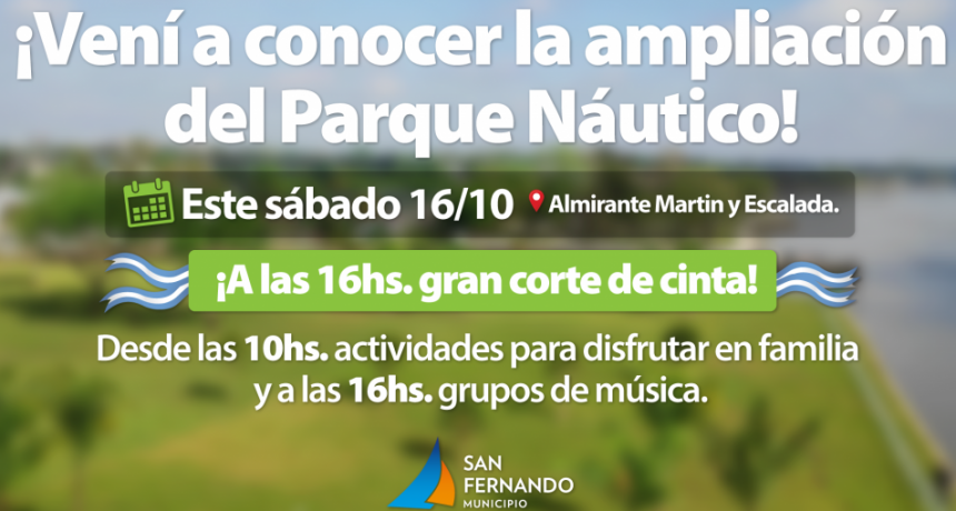   Este Sábado, Gran Inauguración De La Ampliación Del Parque Náutico