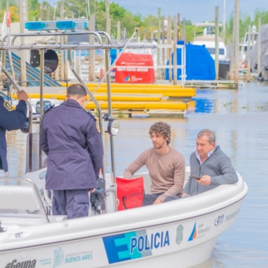Juan Andreotti Presentó Una Nueva Lancha De La Policía Para Seguridad En Islas