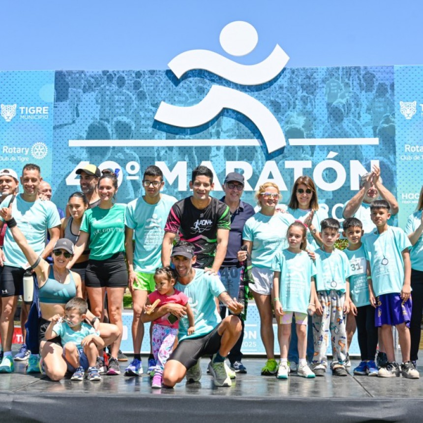 Julio Zamora Acompa&ntilde;&oacute; La 40&deg; Edici&oacute;n De La Marat&oacute;n Ciudad De Tigre Que Cont&oacute; Con La Participaci&oacute;n De Miles De Personas