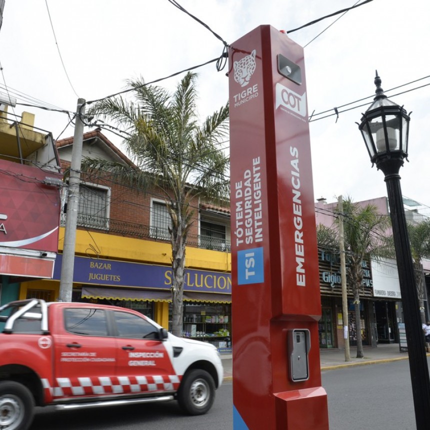 En Tigre, Ya Son 83 Los Espacios Públicos Que Cuentan Con Tótems De Seguridad Inteligente
